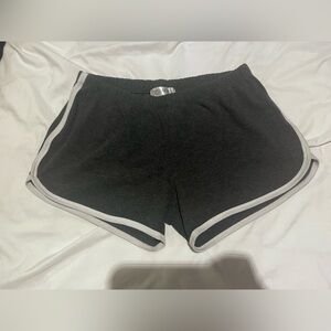 Grey Dolphin Shorts with White Accents